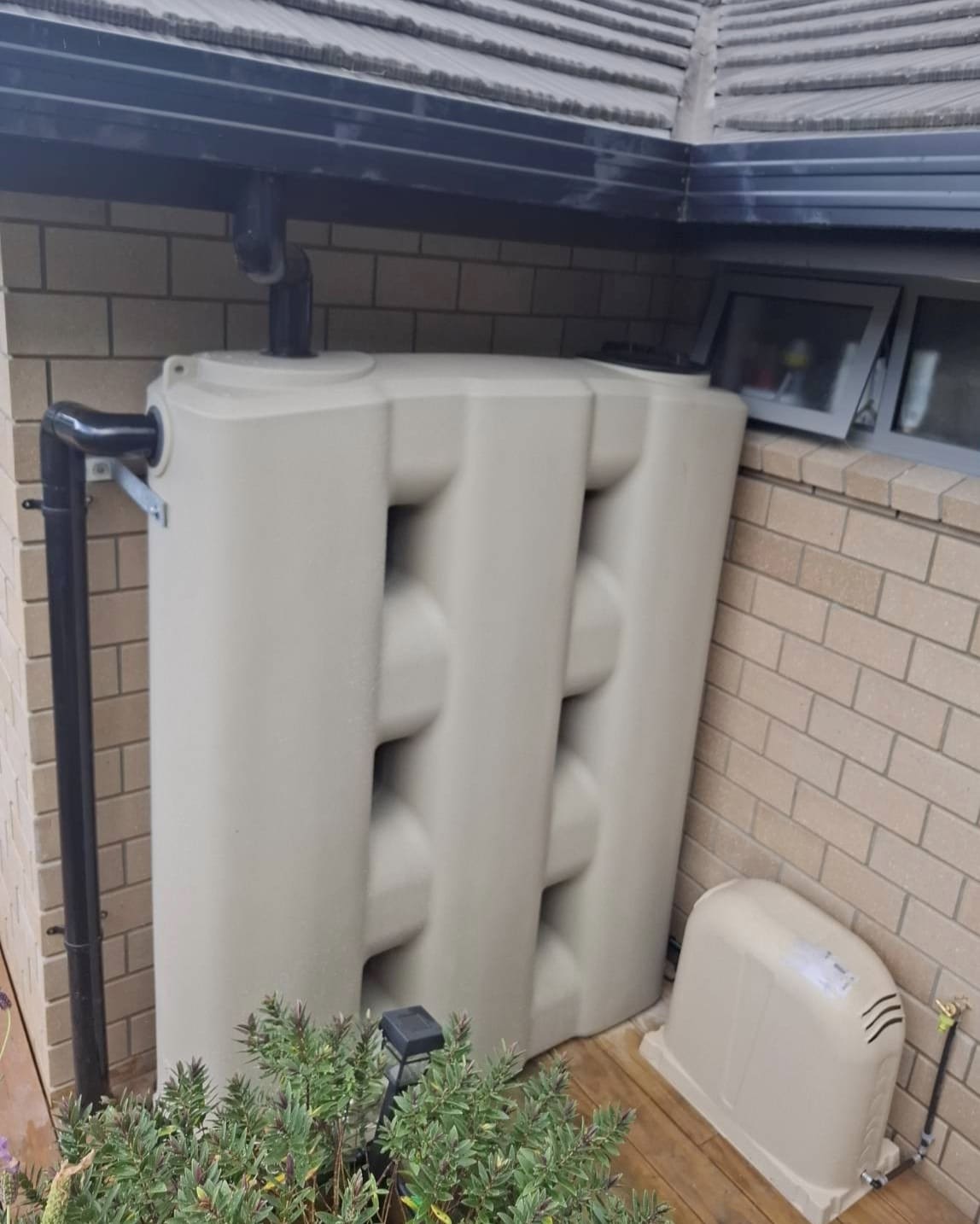 UV filtration system installed on a Just Tanks rainwater system