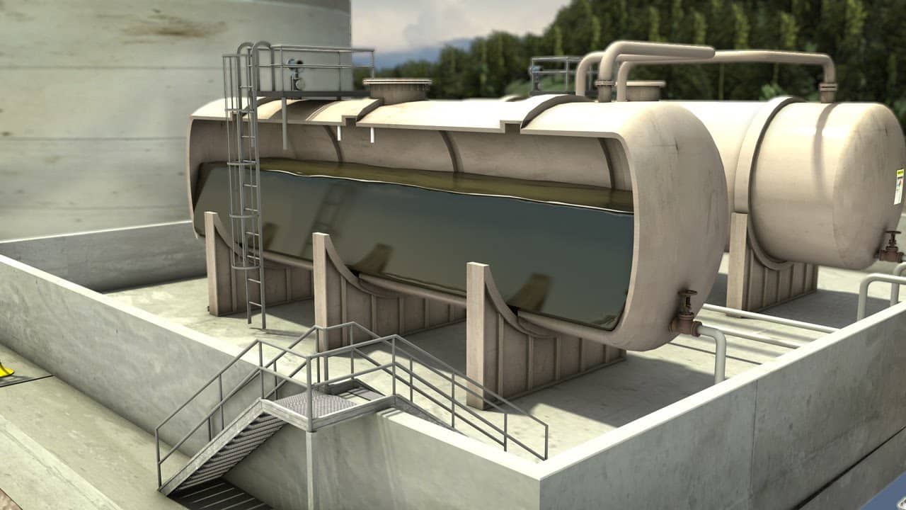 Below ground tank installed underground for water storage system