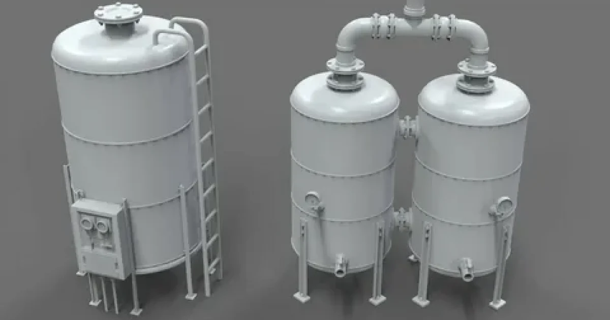 Industrial tanks used for storage and processing in manufacturing industries